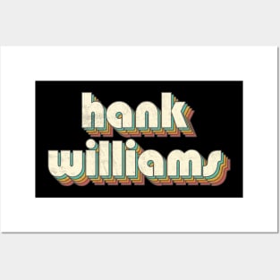 Retro Vintage Rainbow Hank Letters Distressed Style Posters and Art